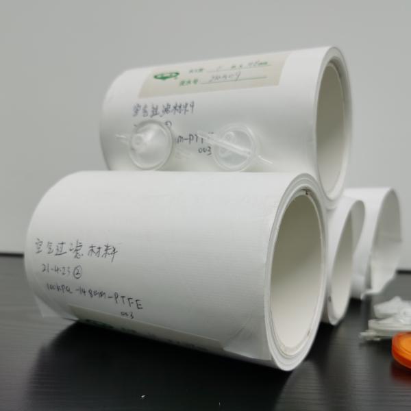Membrana de politetrafluoroetileno de PTFE hidrófoba para filtración de gases