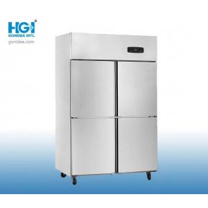 Vertical Stainless Steel Kitchen Freezer Commercial Refrigerator With 4 Door
