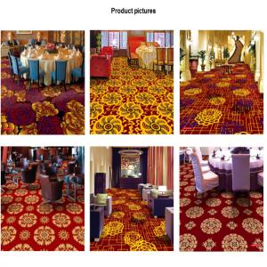 Wilton Patterned Carpets Floral Red Printed Style 100% Polypropylene