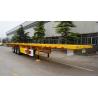 3 axles 40 feet flatbed container semi trailer for picked truck