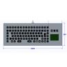 China Backlit USB PS/2 Rugged Desktop Metal Keyboard With Function Keys and Touchpad wholesale