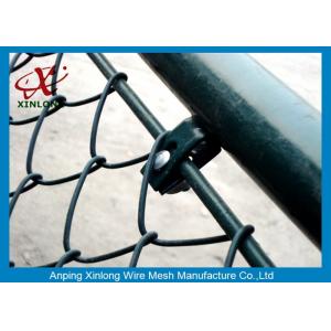 DIY Chain Link Diamond Wire Mesh Fence / PVC Coated Welded Wire Fencing