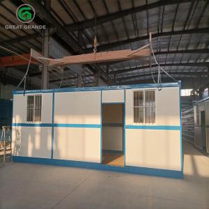 China OEM Galvanized Steel Portable Construction Site Sheds Office With Bathroom Canblue Border supplier