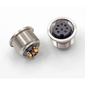 China Тип Pin земного соединителя M16 8 PCB Pin мужского женского кругового паяя supplier