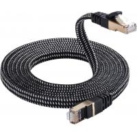 China Nylon Braided Cat7 Patch Cord Weatherproof High Speed 10Gbps on sale