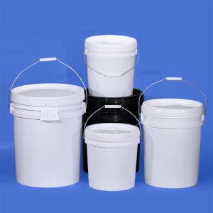 China Impresión de serigrafía 1L-50L envasado en un cubo de plástico en un cubo de PP con tapa y mango de hierro supplier