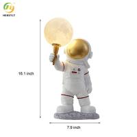 China Astronaut Bedside Table Lamp Resin Night Lights G9 Without Bulbs on sale