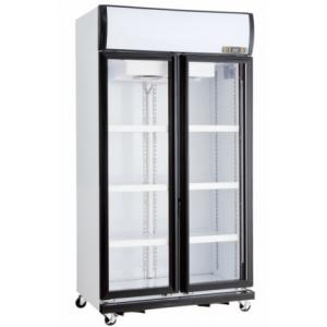 Upright Showcase Industrial Refriger Glass Door Beverage Cooler Drinks Fridge