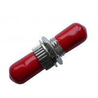 China ST / PC Fiber Optic To Ethernet Adapter Singlemode Fiber Optic Coupler With Red Hat on sale