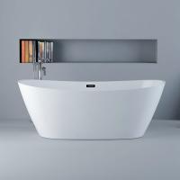 China Modern Acrylic Freestanding Bathtub Oval Shape Fresh High Glossy on sale