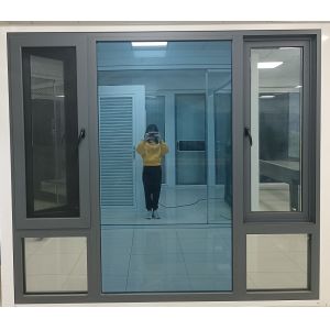 Ventana giratoria de aluminio residencial de fácil limpieza