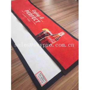 China Thin No - woven Slip Wine PVC Rubber Bar Mat Custom Brand Logo Beer Drain Mats Decanters Accessories supplier