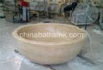 Galala Beige Marble bathtubs, marble tubs, marble round bah tubs, natural stone free-standing tubs