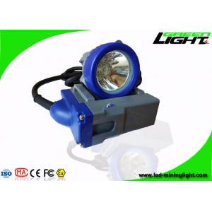 China Rechargeable 6.6Ah Led Miners Cap Lamp 4000lux GLT-7A Corded IP68 PC Material supplier
