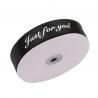 White Custom Printed Ribbon Eco Friendly Soft Thin Attractive Look Polyester