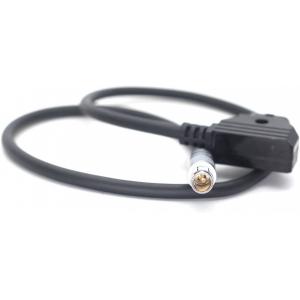 Black Follow Focus Cable Dtap Male To RS Fischer 3 Pin Male