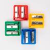 China EN71 11.4mm Student Double Hole Sharpener Colorful wholesale