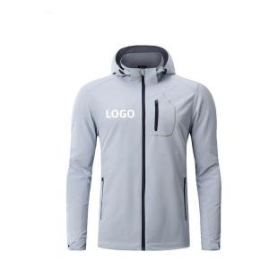 Men Warm Autumn Down Jacket Long Sleeve Waterproof With Hoodies