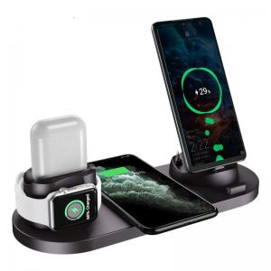 6 In 1 Electronic Wireless Charger Corporate Gift ABS Material Multifunctional