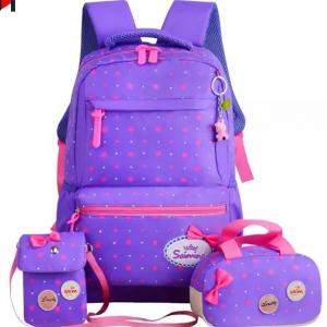 China School Backpack For Girls Teens Bookbag Set Laptop Backpack Lunch Box With Pencil Bag supplier