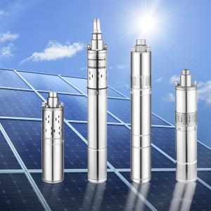 China burshless dc submersible solar water pump for agriculture with intelligent controller solar powered supplier