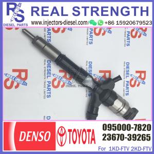 Common Rail Inyectores Diesel auto engine systems Fuel Diesel Injector 23670-39265 095000-7820 For Toyota 1KD-FTV