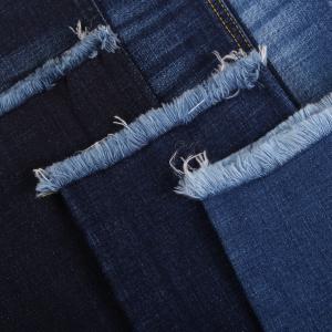La tela teñida del jean elastizado del spandex de algodón del hilado modificó color para requisitos particulares