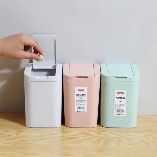 1.5L Desk Plastic Dustbin For Schools Toilet Waste Management