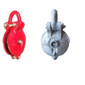 Electricity Cable Stringing With Special Shaped Snatch Block Pulley Block