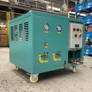 China R123 R245fa Oil Less 2HP Refrigerant Recovery Charging Machine Low Pressure Refrigerant Chiller Recovery Machine wholesale