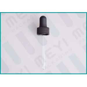 China PP Ribbed 18/400 Rubber Teat Dropper For Essential Oil Packaging supplier