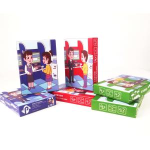 China カスタムプリントされた蓋ベース紙 チップボード マットラミネーション パズル 包装ボックス wholesale