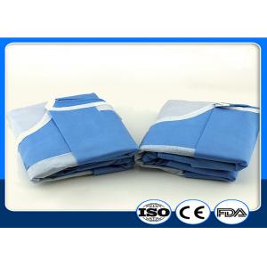 China Nonwoven Disposable Surgical Gown Reinforced Blue Hospital Spunlace wholesale