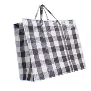 China Secure Compact Packing PP Check Bag Lightweight Laminated Non Woven Polypropylene Bags Zipper Closure supplier