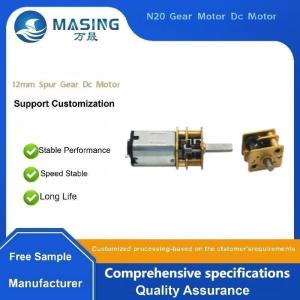 China マイクロ N10 N20 N30 高トルク 12mm ギアボックス 電動モーター スパー ブラシ付き DC ギア付きモーター M3 M4 M5 オーダーメイドスレッドシャフト wholesale