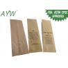 Multiple Uses Kraft Paper Bags Inside Foil / Clear Window For Dried Coffee Bean