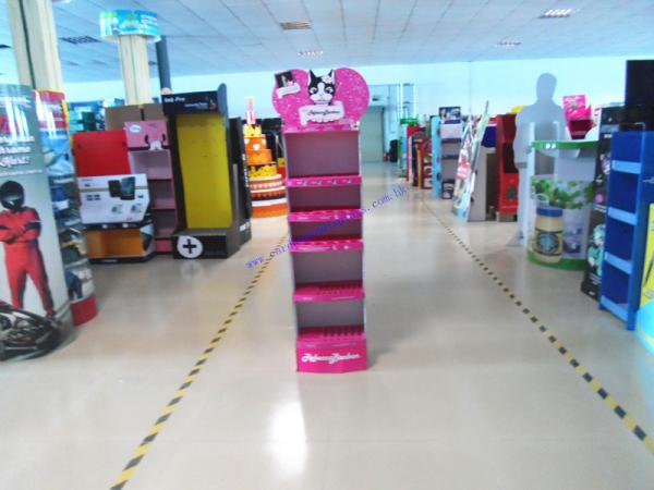 POS Custom display stand with gloss lamination supplier