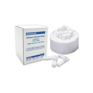 China Dental Equipments White Disposable Dental Consumables Material Dental Cotton Roll supplier