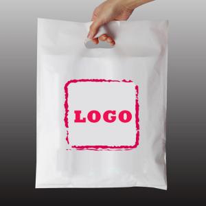 China OEM LDPE HDPE Poly Plastic Bag For Clothes Handle Shopping Bags supplier