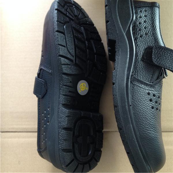 PU injected steel toe safety shoe esd antistatic shoes