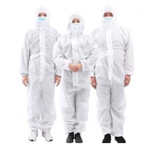 Medical Grade Disposable Protective Suit / Disposable Body Overalls Anti Splash