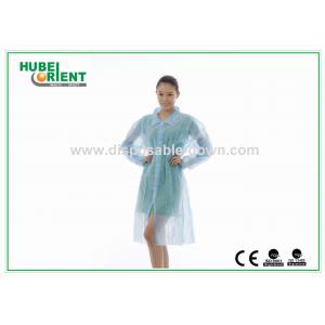 Disposable Protective Nonwoven Lab Coat With Snap Closure