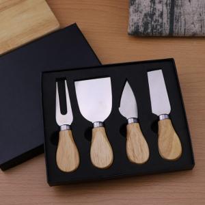 China 4pcs 6pcs Cheese Knives Set With Wood Handle Stainless Steel supplier
