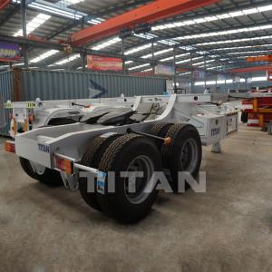 China Super Interlink Skeleton Chassis Trailer TITAN high quality super interlink skeleton chassis trailer for sale supplier