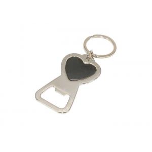 Heart Shape Silver Metal Key Holder Keyring Bottle Opener Keychain