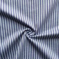 China Elastic 80s 65 Cotton 35 Polyester Fabric , 100gsm Striped Jersey Knit Fabric on sale