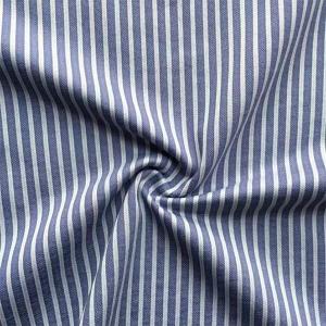 Elastic 80s 65 Cotton 35 Polyester Fabric , 100gsm Striped Jersey Knit Fabric