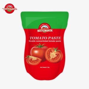China Tomato Paste Factory Produces 113g Stand-Up Sachets In Compliance With ISO HACCP BRC And FDA Production Standards wholesale