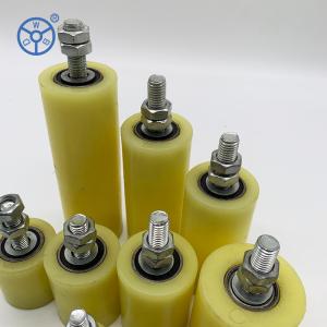 China Non-Marking Rubber Casters Wheels Elastic Soft Orange for Easy Maneuvering and Non-Marking Tread Type wholesale