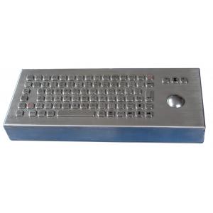 IP66 84 Keys Desktop Silver Industrial Metal Keybaord For Outdoor